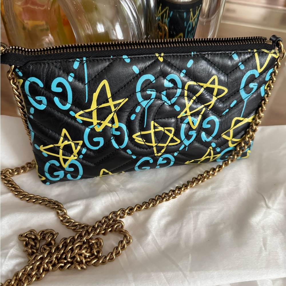 Gucci Black and Yellow Patterned Women's Bag - Picture 4 of 12
